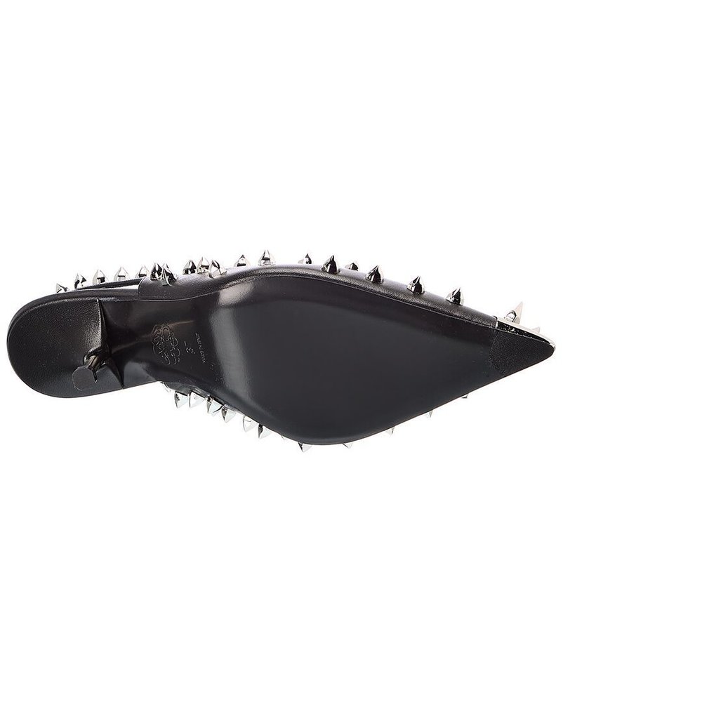 Alexander McQueen Punk Stud Leather Slingback Pump - Picture 4 of 6